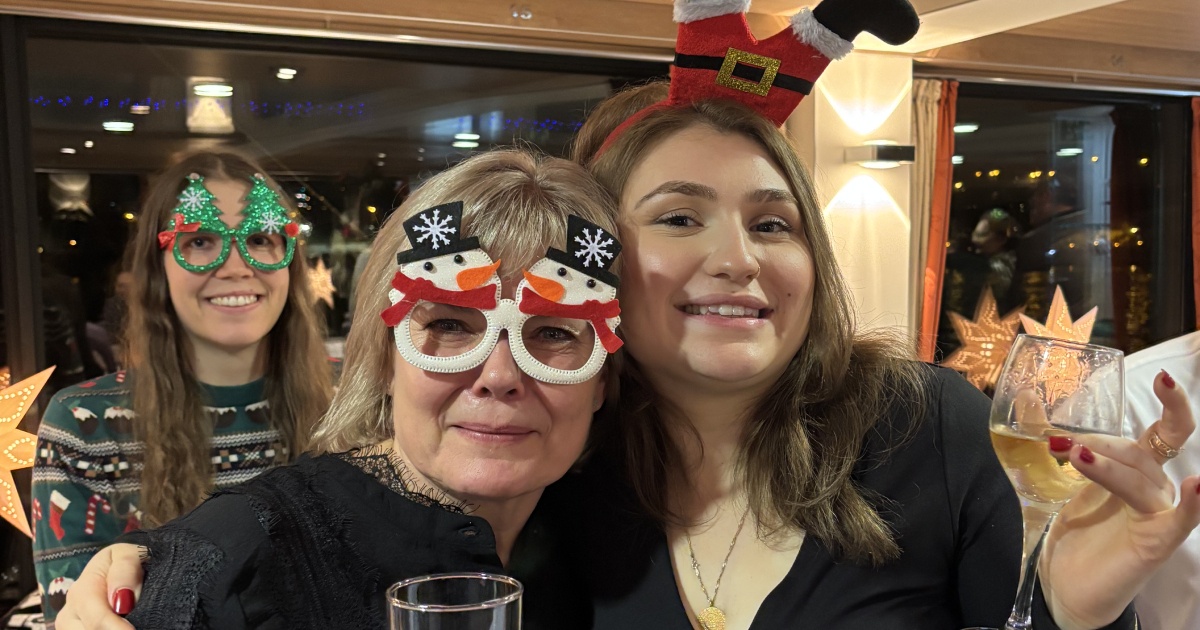 Weihnachtsfeier auf dem Schiff