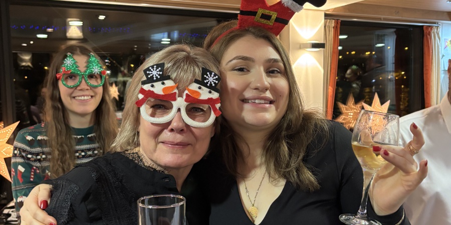 Weihnachtsfeier auf dem Schiff