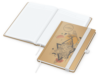 Match-Book White Bestseller Natura braun A5, weiß