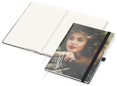 Match-Book White green+blue, A4, Natura Recycling,