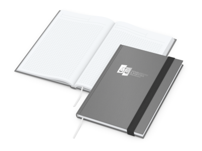 Visco-Book A5 Bestseller, Winkelkaro, White, grau 