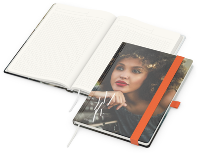 Match-Book White green+blue, A5, Natura Recycling,