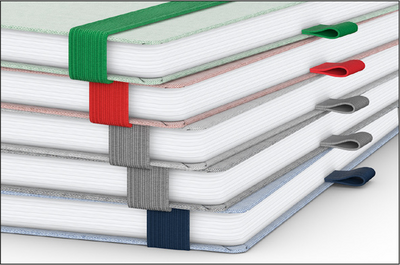 Ocean-Book A5 green+blue, Winkelkaro, blau