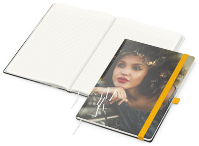 Match-Book White green+blue, A4, Natura Recycling,