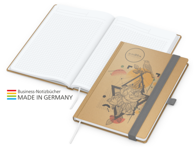 Match-Book White Bestseller Natura braun A5, silbe
