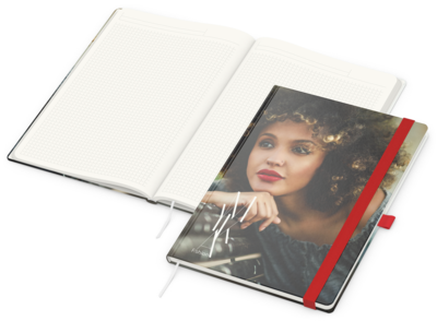 Match-Book White green+blue, A4, Natura Recycling,