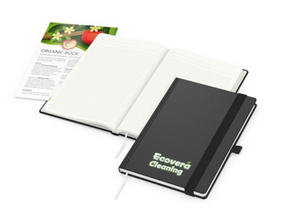 Organic-Book green+blue inkl. Siebdruck-Digital, s