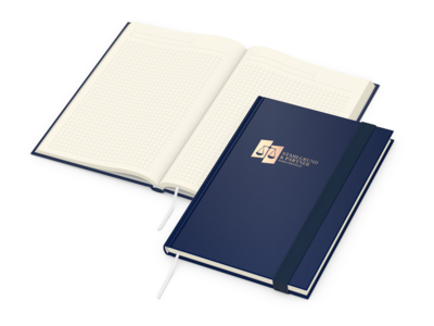 Visco-Book A5 Bestseller, Winkelkaro, Creme, dunke