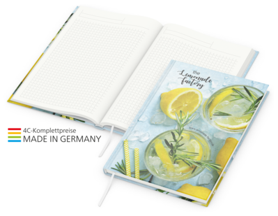 Note-Book green+blue inkl. 4C-Druck