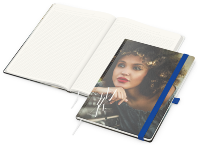 Match-Book White green+blue, A4, Natura Recycling,