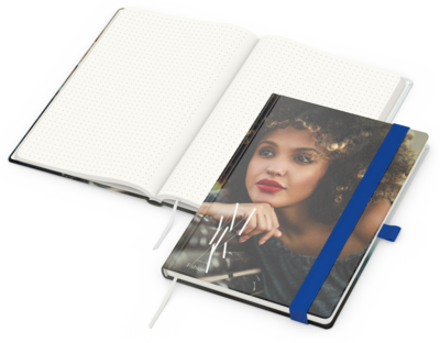 Match-Book green+blue, A5, Punktraster, Natura Rec
