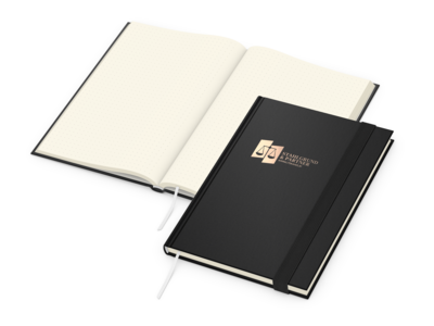 Visco-Book A5 Bestseller, Punktraster, Creme, schw