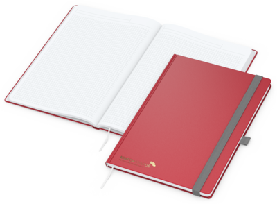 Vision-Book Bestseller, A4, Winkelkaro, White, rot