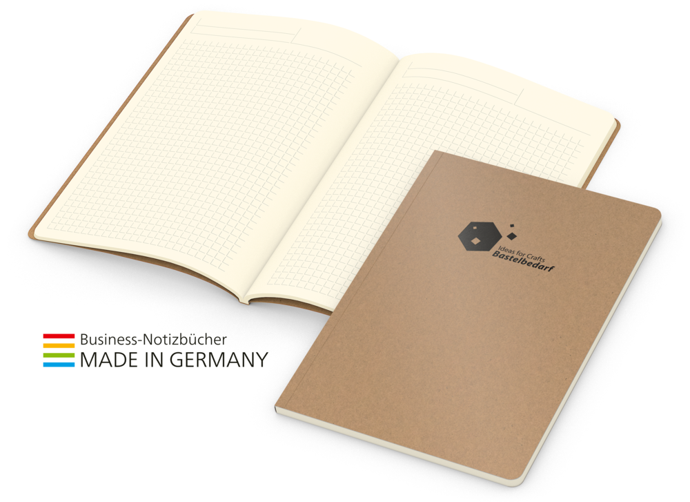 Copy-Book Creme Bestseller inkl. Prägung A5, braun