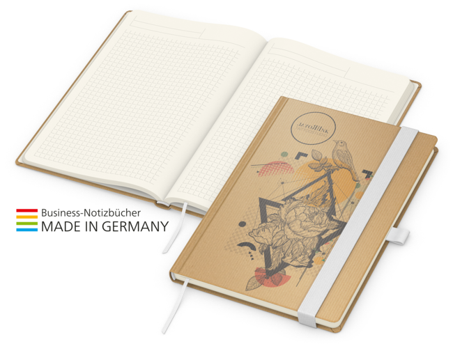 Match-Book Creme Bestseller Natura braun A5, weiß