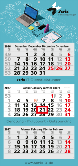 Maxi Light 3, Deutsch hellgrau/rot