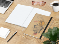 Match-Book White Bestseller, A4, Natura braun-indi