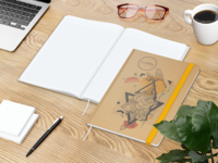 Match-Book White Bestseller, A4, Natura braun-indi