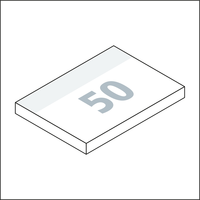 Basic 100 x 72 green+blue, 50 Blatt