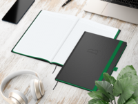 Color-Book Bestseller inkl. Blindprägung, A4, grün