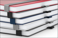 Vision-Book Bestseller, A5, Winkelkaro, White, rot